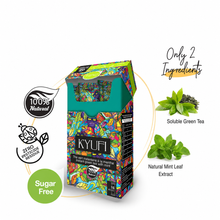 Load image into Gallery viewer, Kyufi Sugar Free Mint Tea Sticks (2 x 15 Sachets) | Instant Tunisian Tea Mix