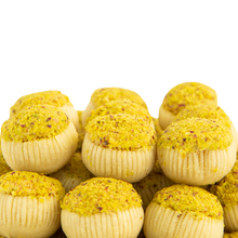 Load image into Gallery viewer, Tunisian almond tajin dessert cut into small squares by Masmoudi Gourmet