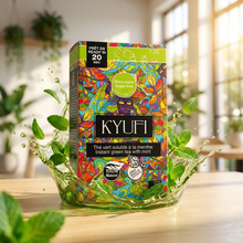 Load image into Gallery viewer, Kyufi Sugar Free Mint Tea Sticks (2 x 15 Sachets) | Instant Tunisian Tea Mix