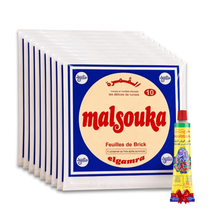 Load image into Gallery viewer, Gamra Brik Malsouka (10 x 100 Sheets) + FREE Harissa Tube