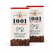 Load image into Gallery viewer, 1001 Mille Un Café Espresso (2 x 250g) | Ground Coffee Blend
