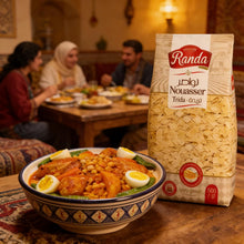 Load image into Gallery viewer, Randa Nouasser Pasta (3 x 500g) | Tunisian Flat Pasta

