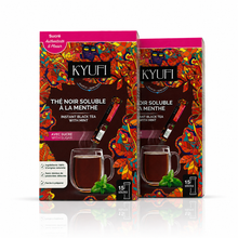 Load image into Gallery viewer, Kyufi Black Mint Tea (2 x 15 Sticks) | Instant Tunisian Tea Mix
