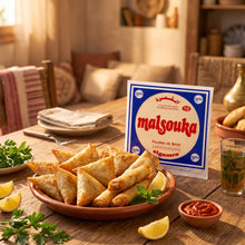 Load image into Gallery viewer, Gamra Brik Malsouka (100x10) Sheets | Tunisian Brick Pastry Wrappers
