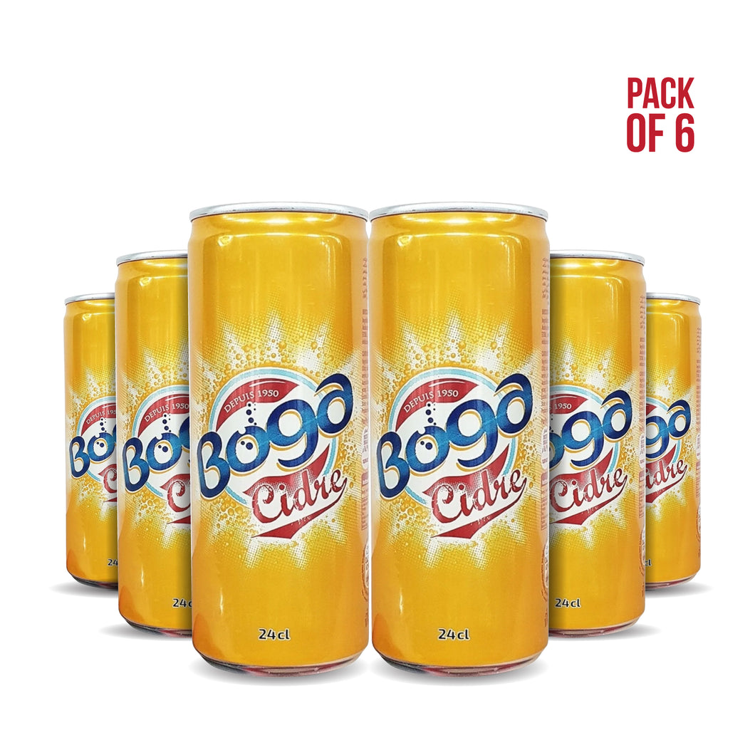 Boga Cidre – Pack de 6 Canettes 24cl | Boga Cidre – 6x24cl Cans