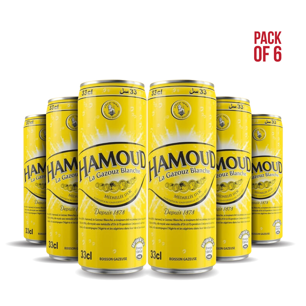 Hamoud La Blanche canette 24cl | Hamoud Boualem Algerie Pack de 6