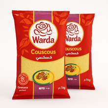 Load image into Gallery viewer, Couscous Moyen La Rose Blanche – 2 x 1kg | La Rose Blanche Medium Couscous – 2 x 1kg
