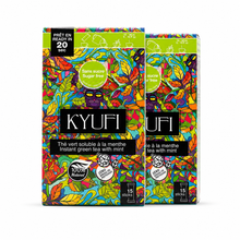 Load image into Gallery viewer, Kyufi Sugar Free Mint Tea Sticks (2 x 15 Sachets) | Instant Tunisian Tea Mix
