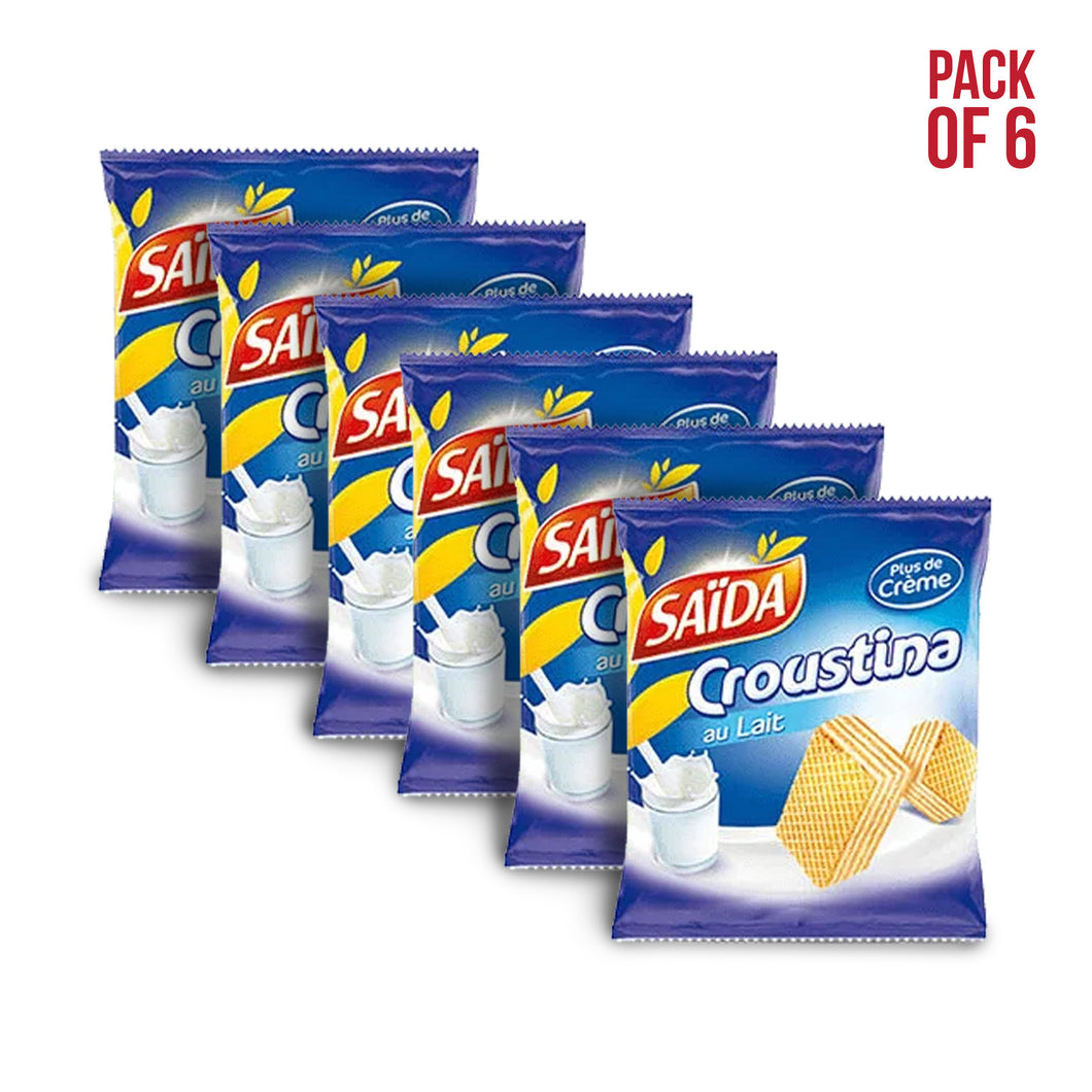 6 x Biscuits Croustina – 3 Saveurs : Chocolat, Vanille, Noisette | 6 x Croustina Biscuits – 3 Flavors: Chocolate, Vanilla, Hazelnut