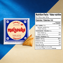 Load image into Gallery viewer, Gamra Brik Malsouka (100x10) Sheets | Tunisian Brick Pastry Wrappers
