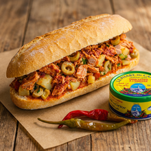 Load image into Gallery viewer, Le Phare du Cap Bon Tuna Flakes Harissa Pack of 4 162g
