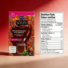 Load image into Gallery viewer, Kyufi Black Mint Tea (2 x 15 Sticks) | Instant Tunisian Tea Mix
